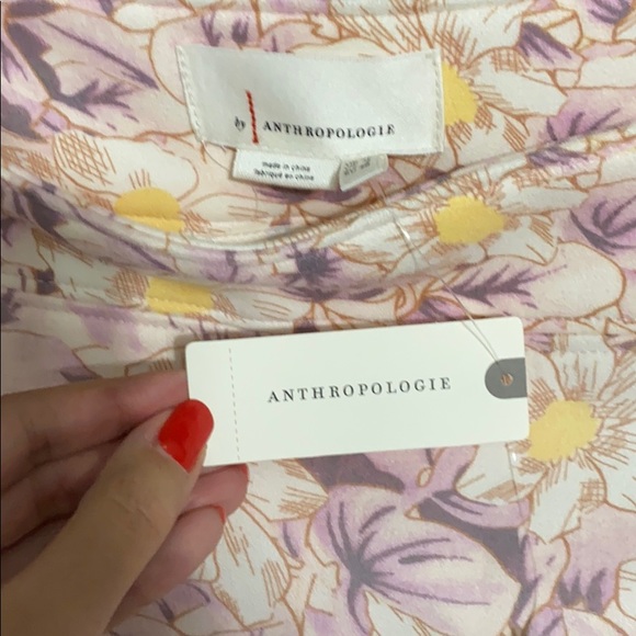 Anthropologie Floral RufflePencil Skirt NWT - Picture 5 of 7